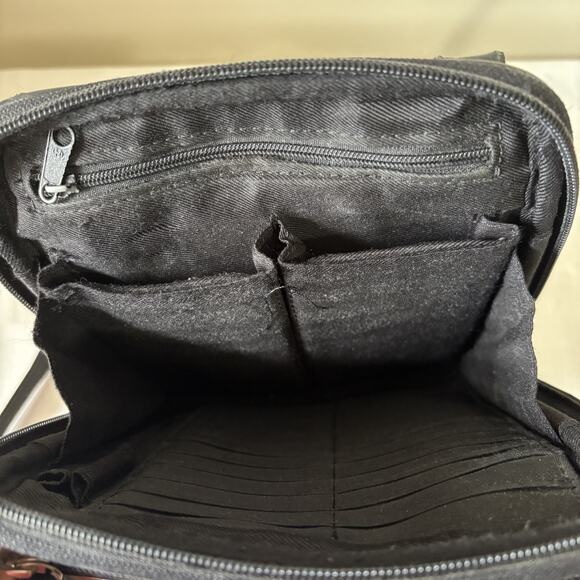 Fossil Black Leather Crossbody Bag - Picture 6 of 8